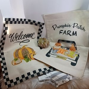 Harvest Flags double sides NWT